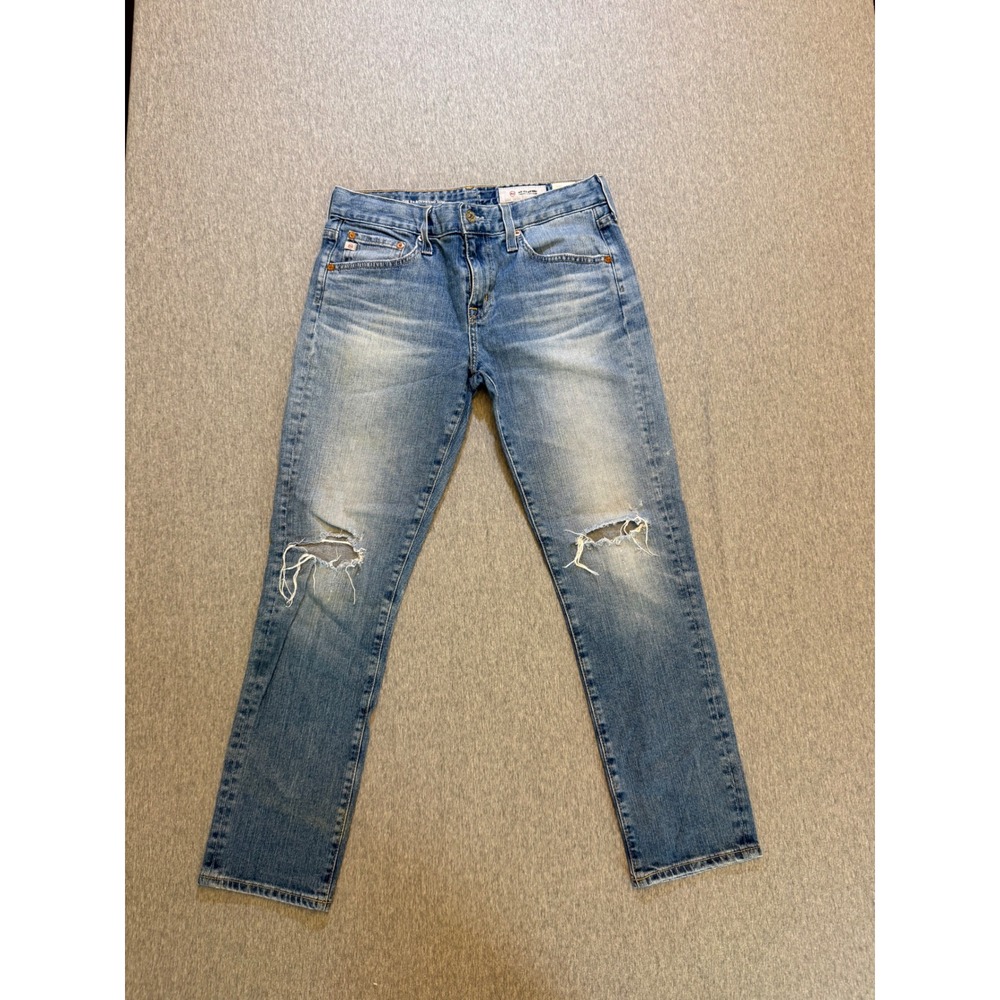 AG Adriano Goldschmied Ex-Boyfriend Slim Distressed Jeans 26R LED157522YLMD